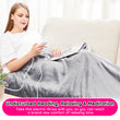 Electric Heated Blanket Throw 180 x 130 cm, Flannel Sherpa, Fast Heating, 10 Temperature Settings, Timer 9 Hrs Auto-Shutdown, Big Screen, for Home or Office, Machine Washable, ETL Certified, Gray