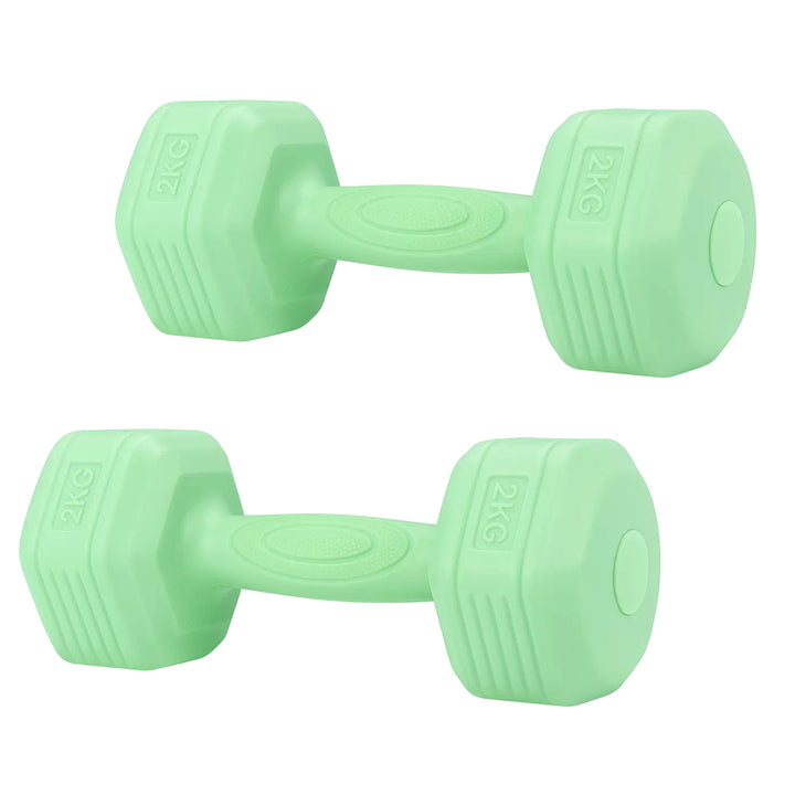 2*2kg Dumbbells Set Dumbbells Strength Training Workout Fitness Fitness Workout Strength Training Lightweight Dumbbells Versatile Fitness Gear