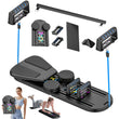 6-in-1 Pilates Board Set with Counter, Multifunctional Home Workout Kit with Accurate Rep Tracking, Portable & Foldable Body Toning Equipment