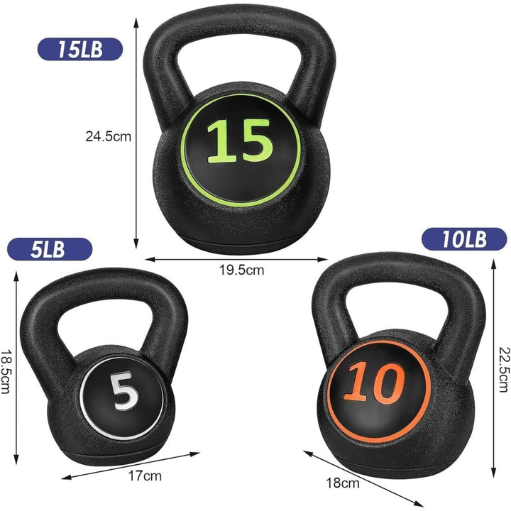 Kettlebell Set Weight Lifting Training Kettle Bell for Cardio Strength Exercise