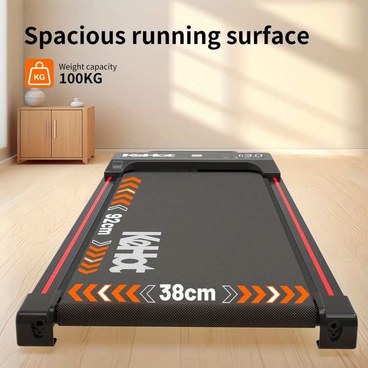 Upgraded Large-Size Home Walking Treadmill with Built-in Music & Multi-Function LED