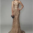 Gold Sequin High-End Dress Summer