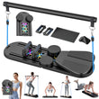 6-in-1 Pilates Board Set with Counter, Multifunctional Home Workout Kit with Accurate Rep Tracking, Portable & Foldable Body Toning Equipment