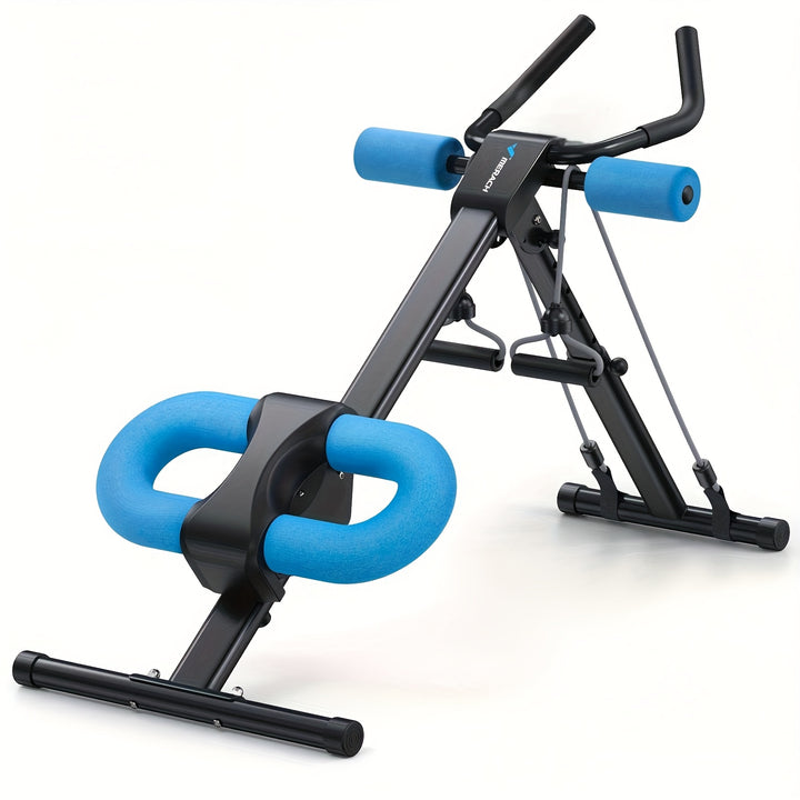 MERACH Adjustable Ab Machine Foldable Abdominal Trainer - Heavy-Duty Foldable Ab Workout Equipment w/Adjustable Backrest & Crunch System for Home Gym, Suitable for Men &, Stomach Toning (No Electronics)