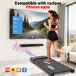 Upgraded Large-Size Home Walking Treadmill with Built-in Music & Multi-Function LED