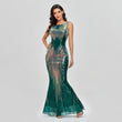 Round Neck Sleeveless Mermaid Dress Party Evening Dress