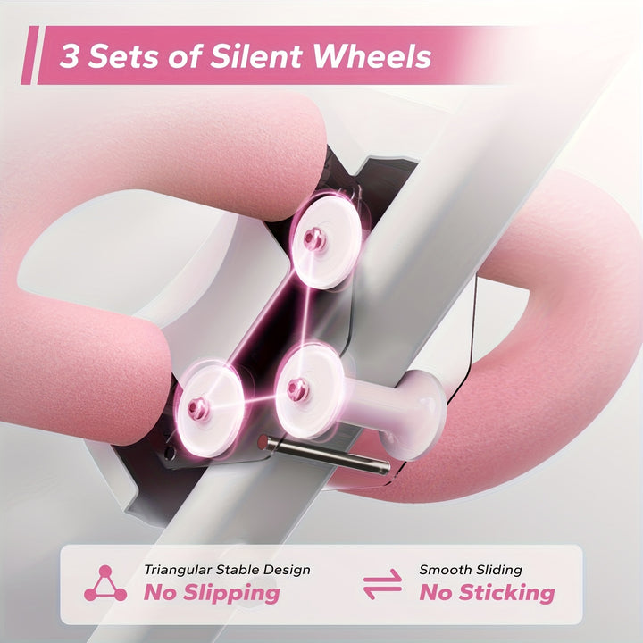 MERACH Adjustable Ab Machine Foldable Abdominal Trainer - Heavy-Duty Foldable Ab Workout Equipment w/Adjustable Backrest & Crunch System for Home Gym, Suitable for Men &, Stomach Toning (No Electronics)