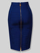 Solid zipper sexy bandage skirt, Elastic bodycon, ladies pencil skirt